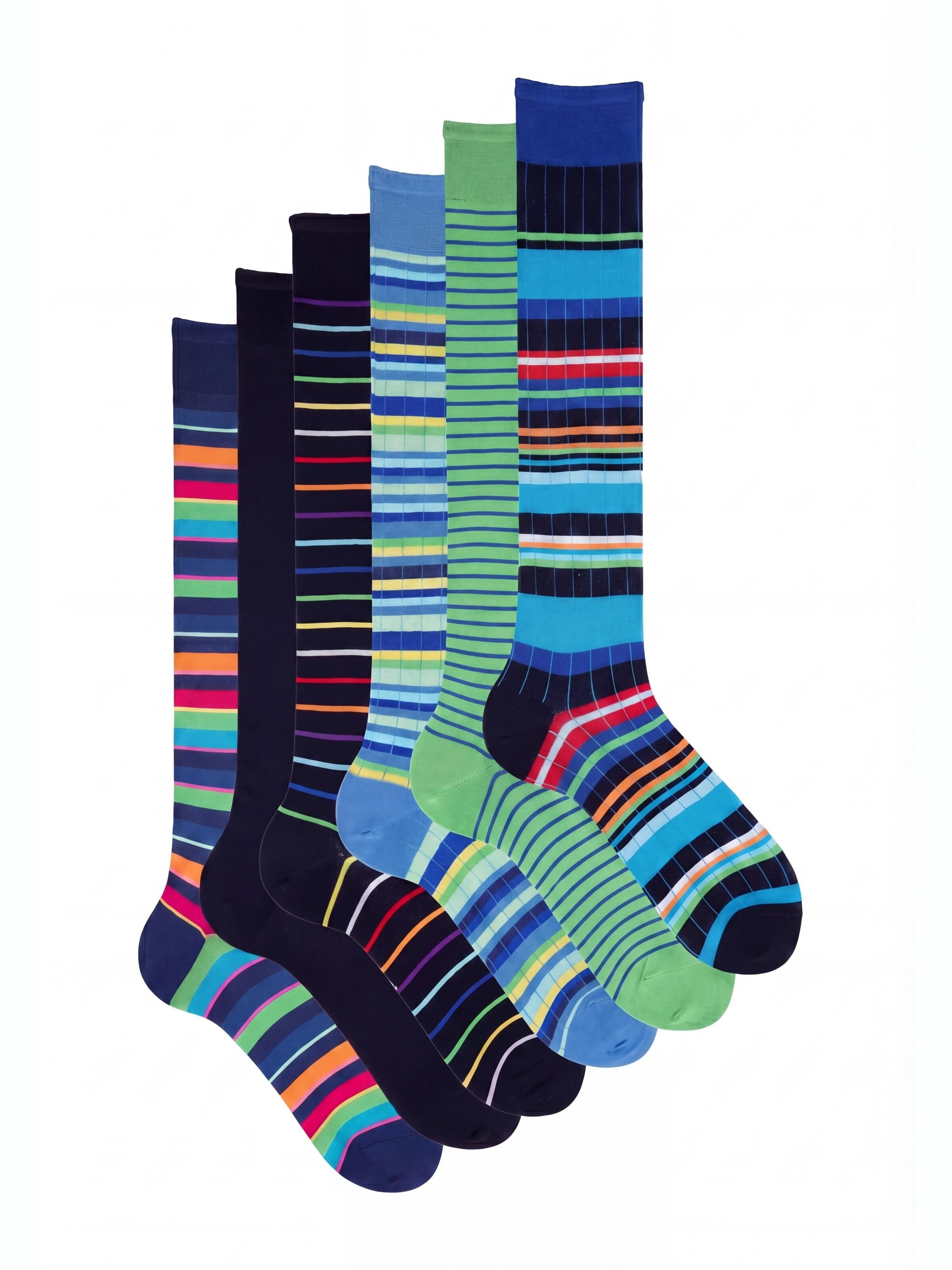 Ciocca Knee High Socks in Mixed colors: front