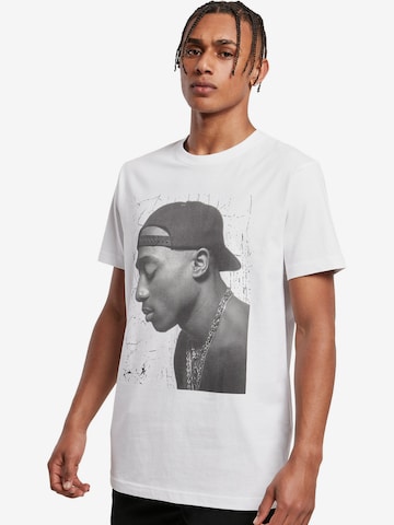 Maglietta 'Tupac' di Mister Tee in bianco: frontale
