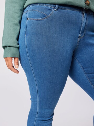 ONLY Carmakoma Skinny Jeans 'Anna' in Blau