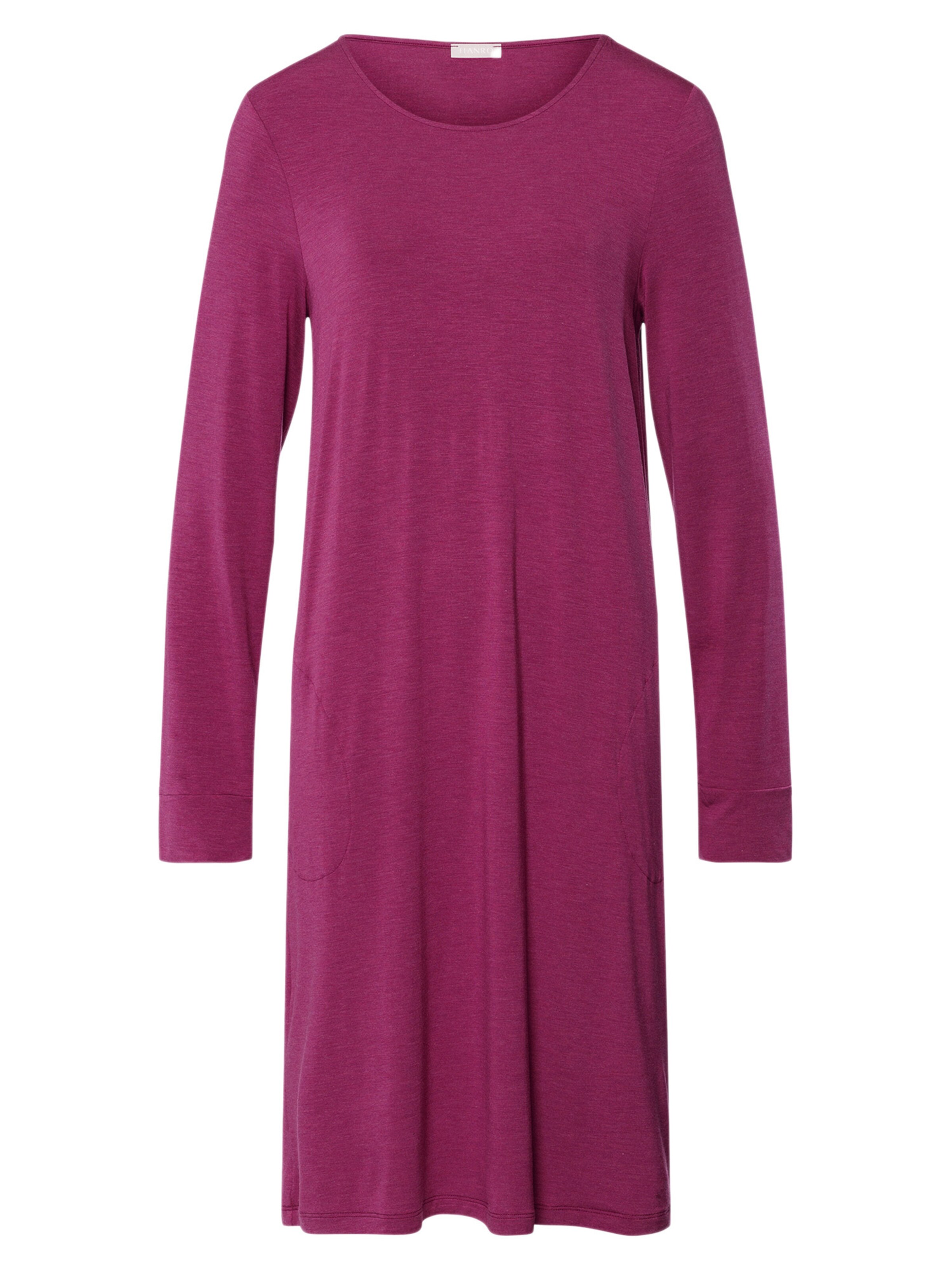 Hanro Nightgown 'Natural Elegance' in Purple: front