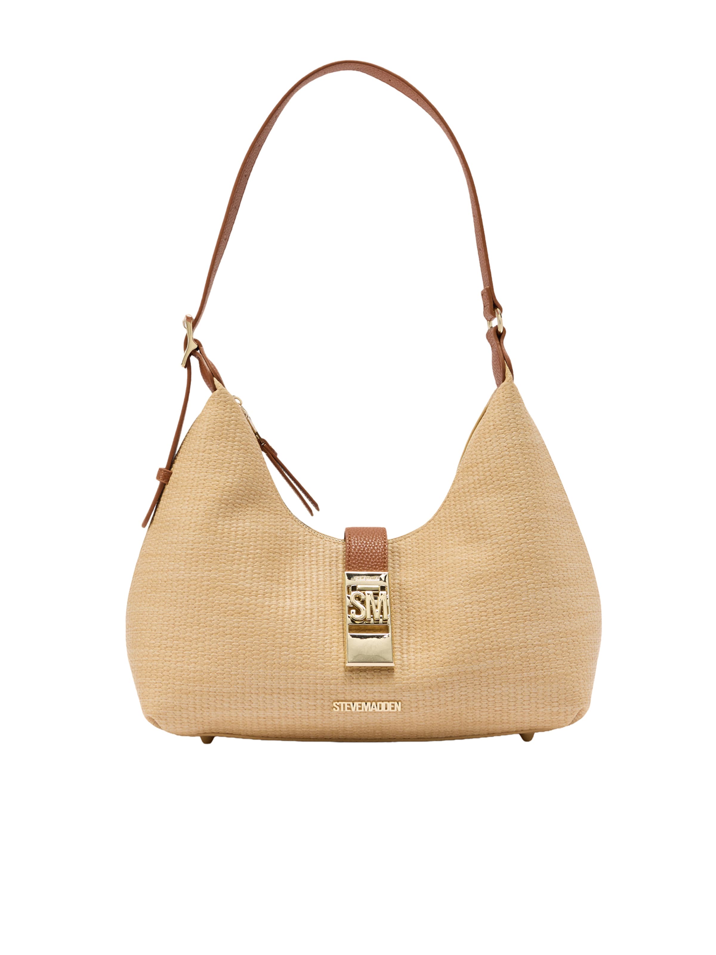 STEVE MADDEN Schoudertas 'Bovie-S' in Beige: voorkant