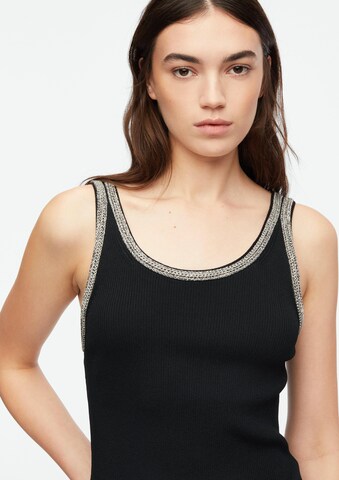 COMMA Knitted Top in Black