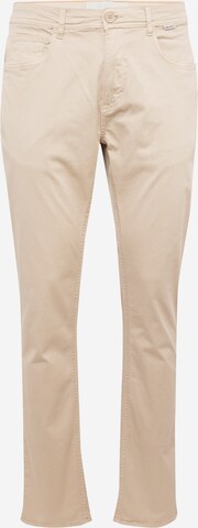 Coupe slim Pantalon BLEND en beige : devant