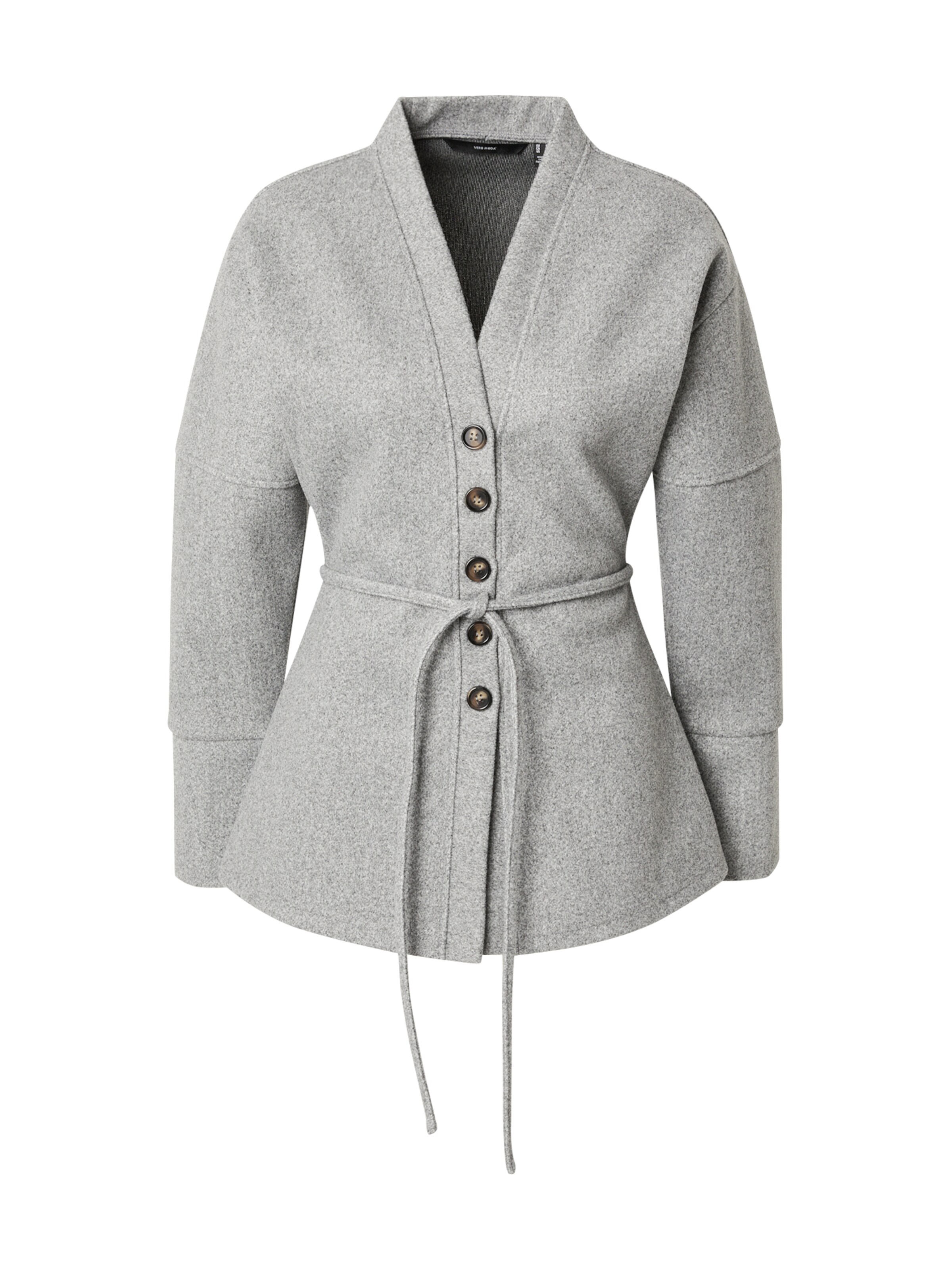 VERO MODA Knit Cardigan 'VMKLEO' in Grey: front