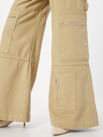 The Ragged Priest Wide leg Cargojeans 'CLACKER' in Grijs