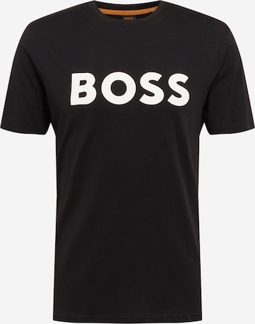 BOSS Orange Shirt 'Thinking' in Black: front