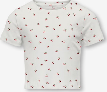 ONLY GIRLS Koszulka 'KOGBELLA' w kolorze biały: przód