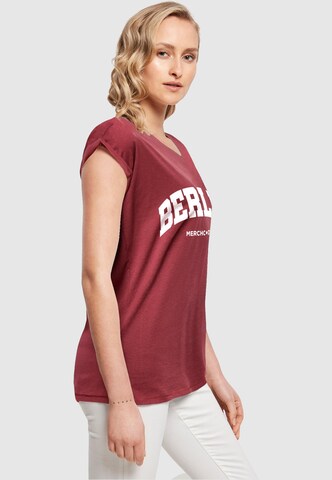 Merchcode Shirt 'Berlin Wording' in Red