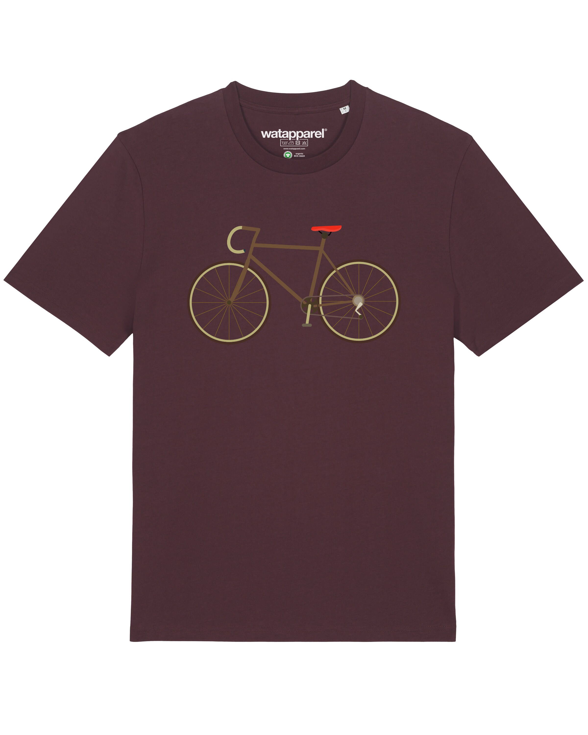 Maglietta ' Fahrrad ' di Watapparel in rosso: frontale