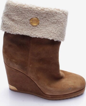 MONCLER Dress Boots in 39 in Brown: front