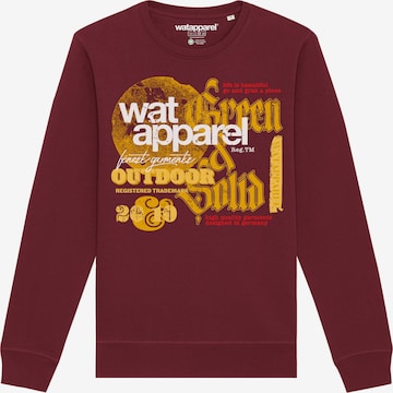 Sweat-shirt Watapparel en rouge : devant