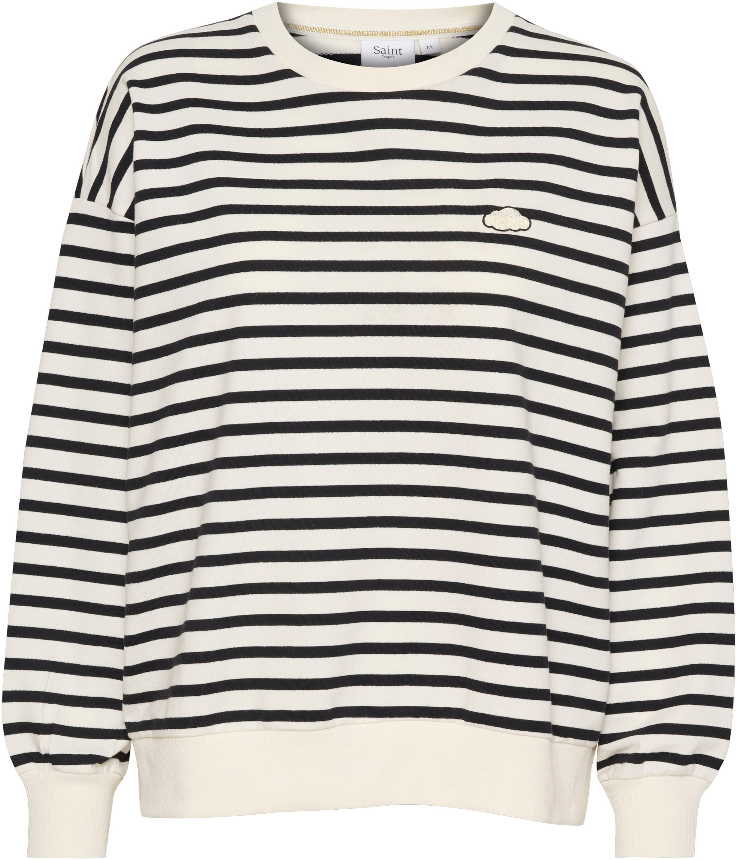 SAINT TROPEZ Sweatshirt in White: front