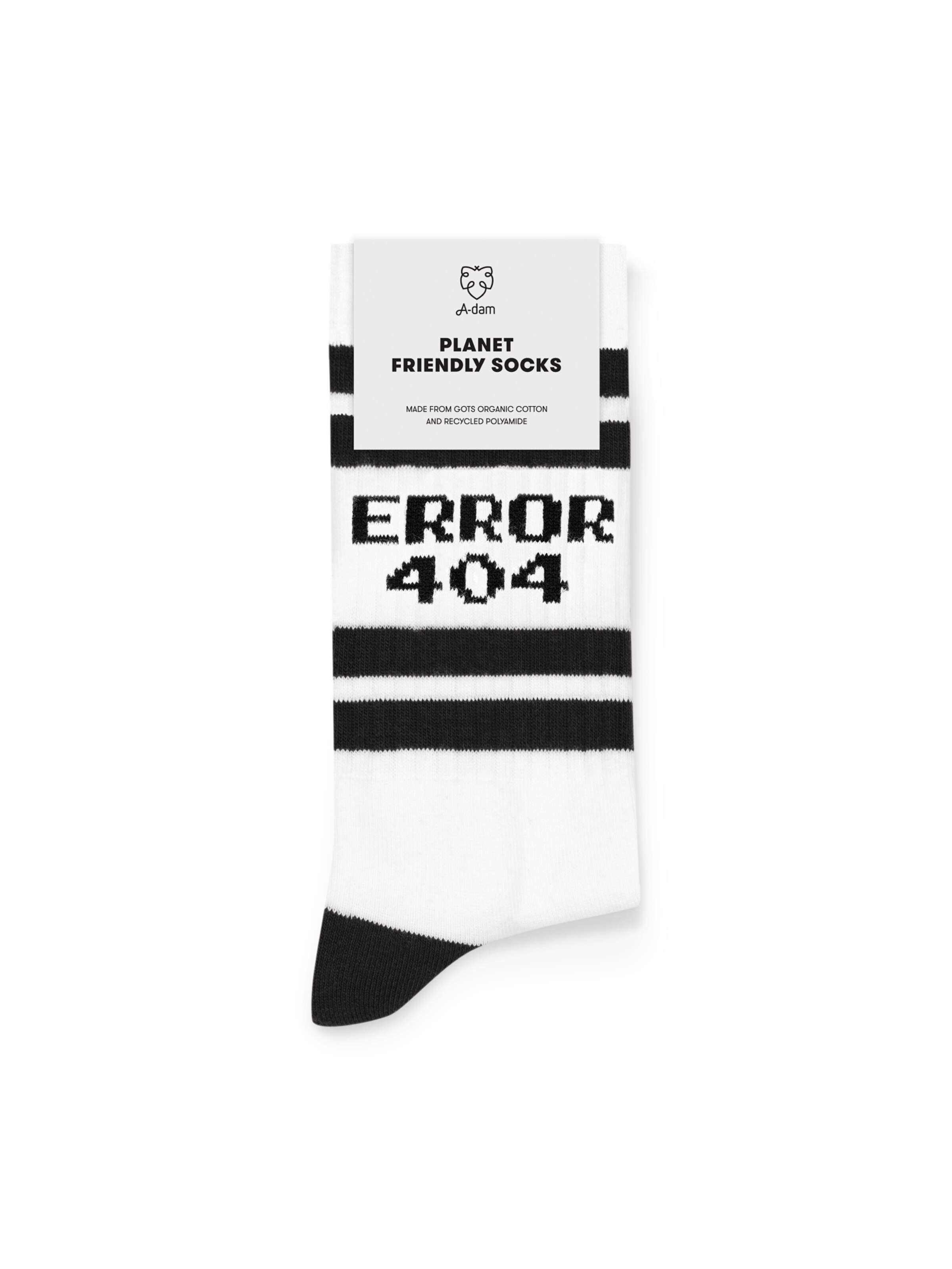 A-dam Socken 'ERROR ' in Weiß