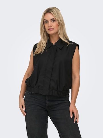 ONLY Carmakoma - Chaleco 'CARLissy' en negro: frente
