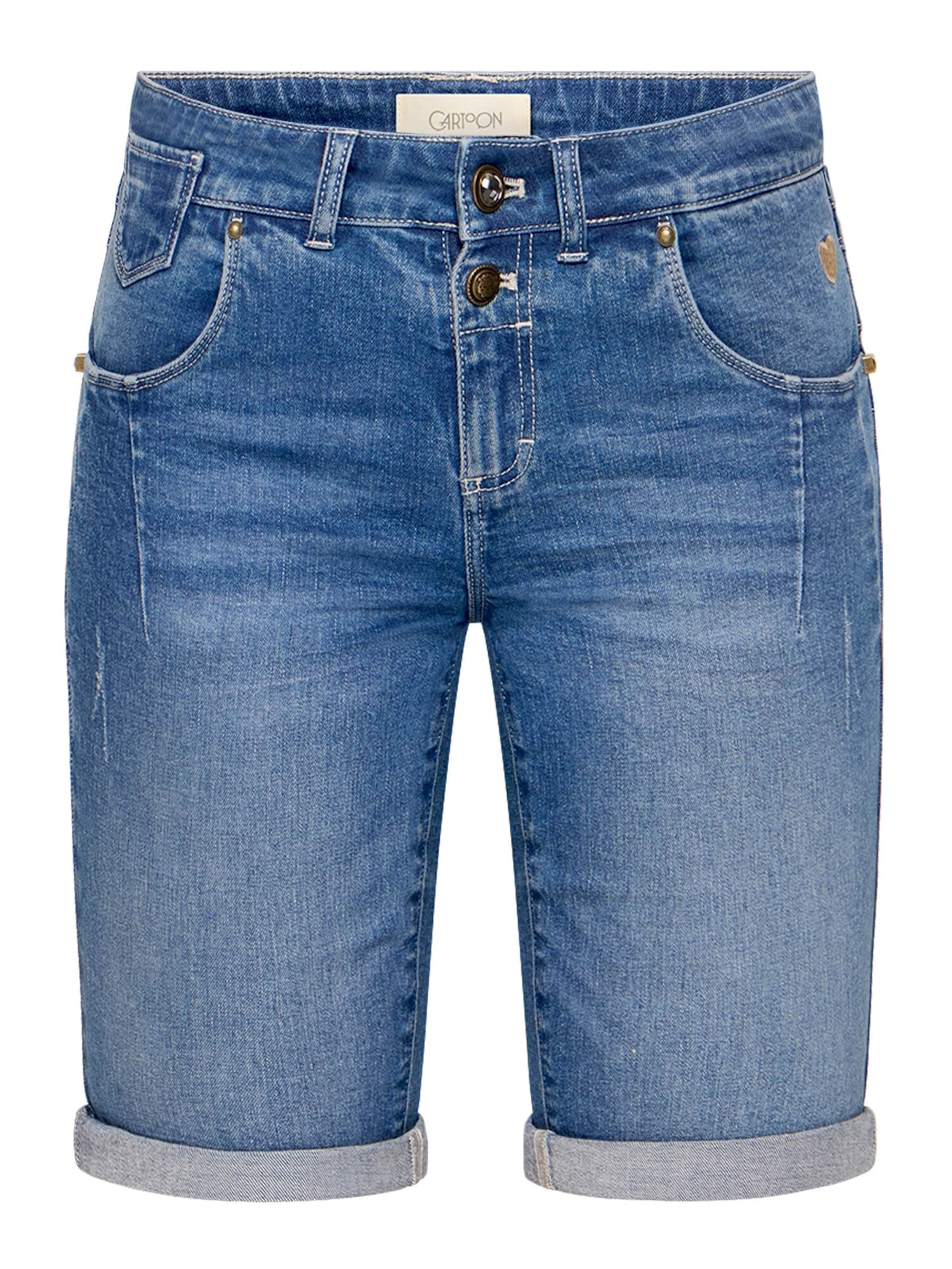 Skinny Pantaloni di Cartoon in blu: frontale