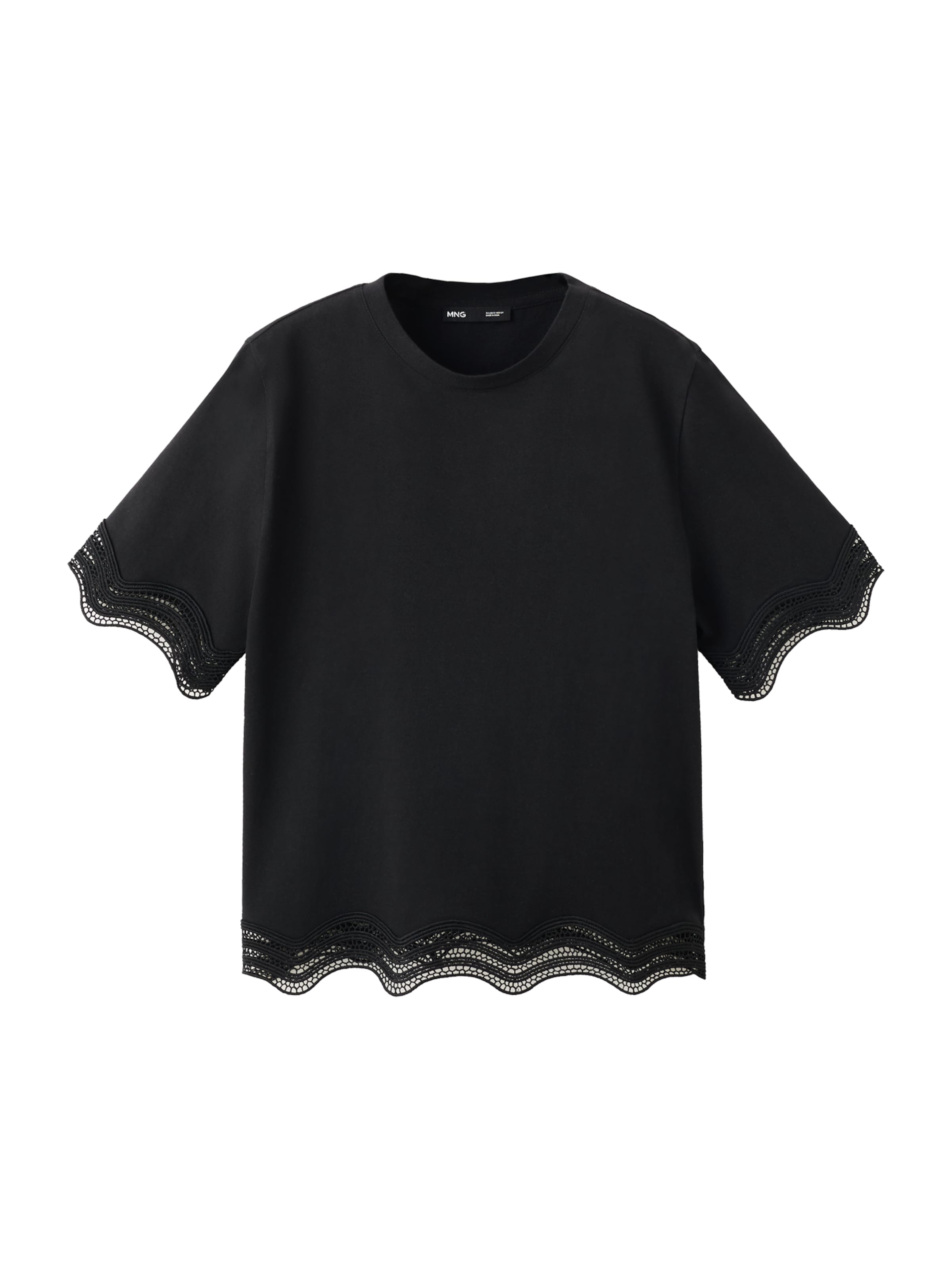 MANGO Shirt 'Ona' in Zwart: voorkant