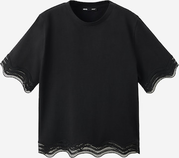 MANGO Shirt 'Ona' in Zwart: voorkant
