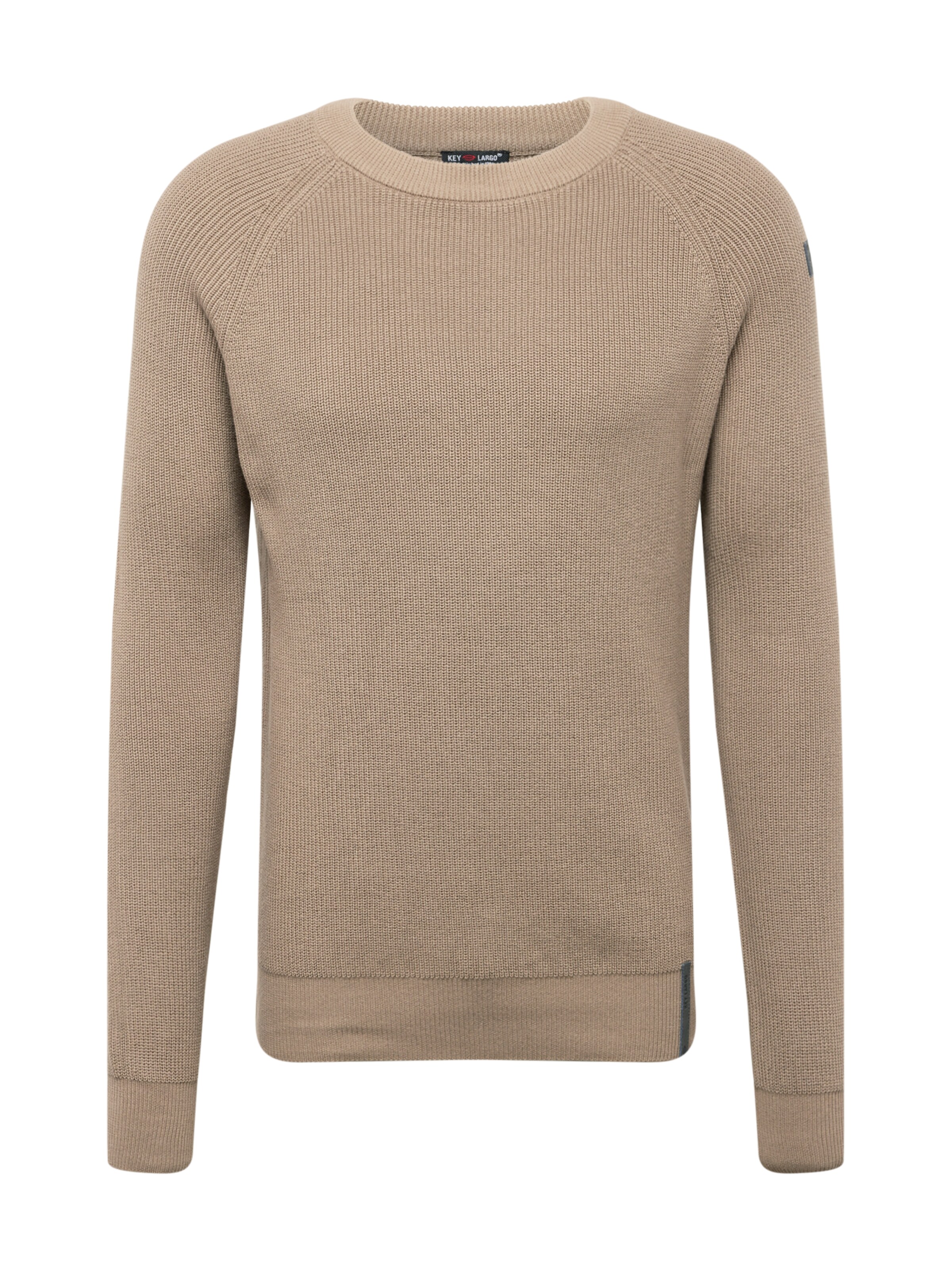 Key Largo Pullover 'SCOOTER' in Grau: Vorderseite