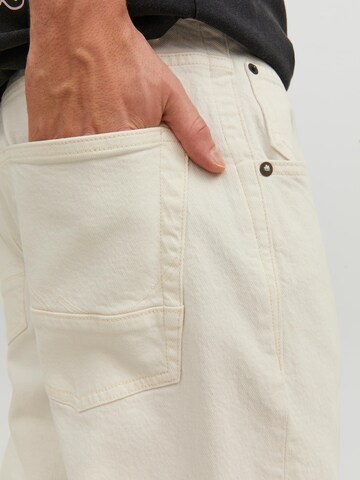 JACK & JONES - Regular Calças de ganga 'Frank Leen' em bege