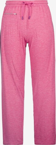 Pantalon Ulla Popken en rose : devant