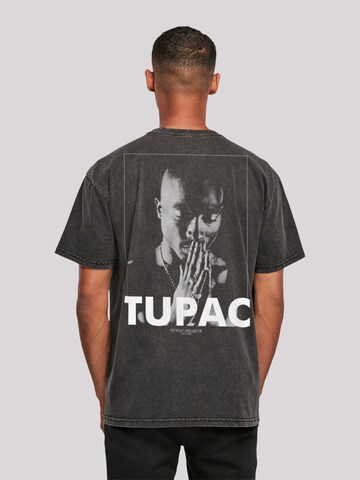 T-Shirt 'Tupac Shakur Praying' F4NT4STIC en noir : devant