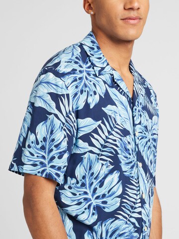 Key Largo - Ajuste regular Camisa 'BELIZE' en azul