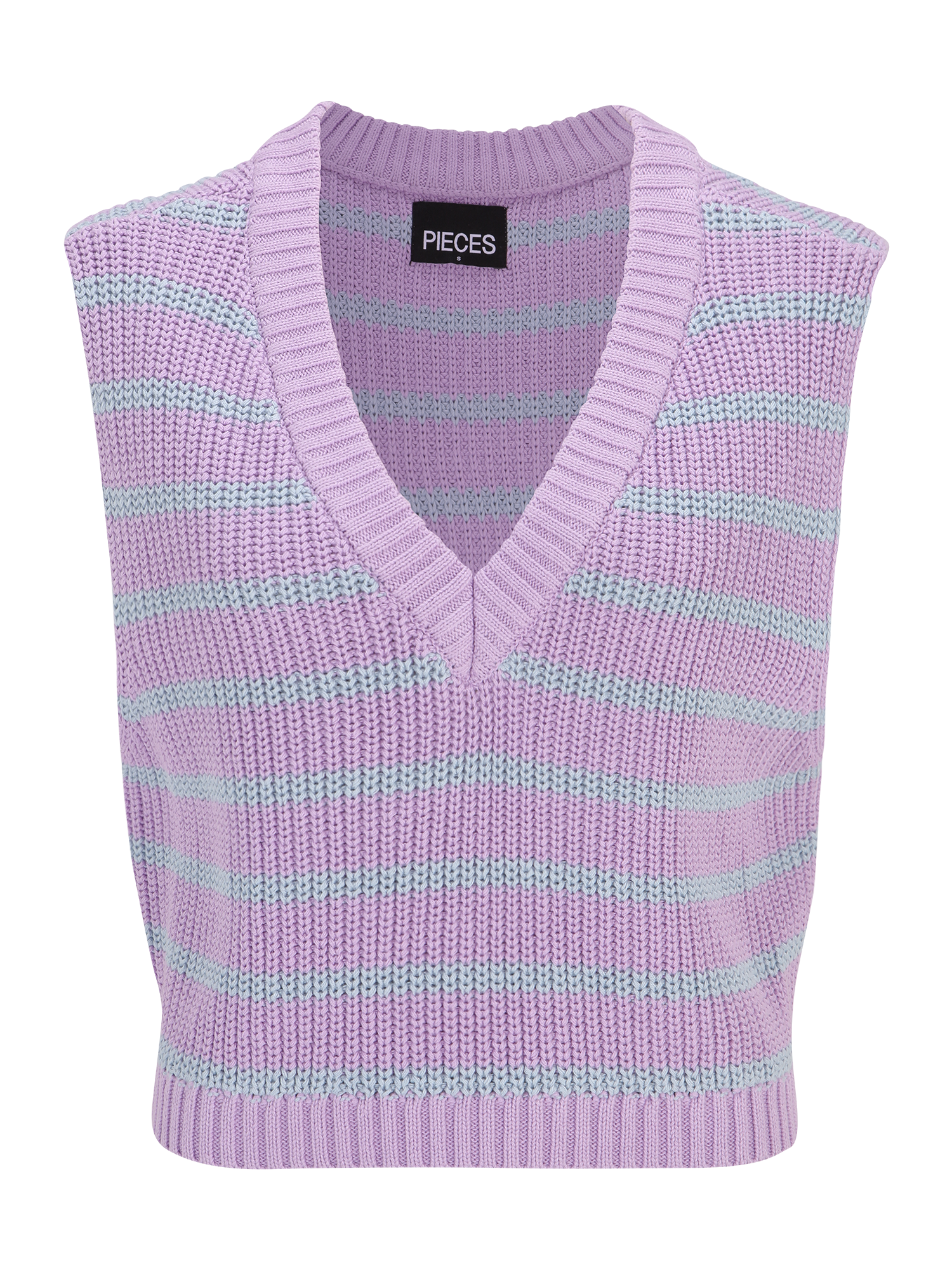 Pieces Petite Sweter w kolorze Jasnofioletowym 