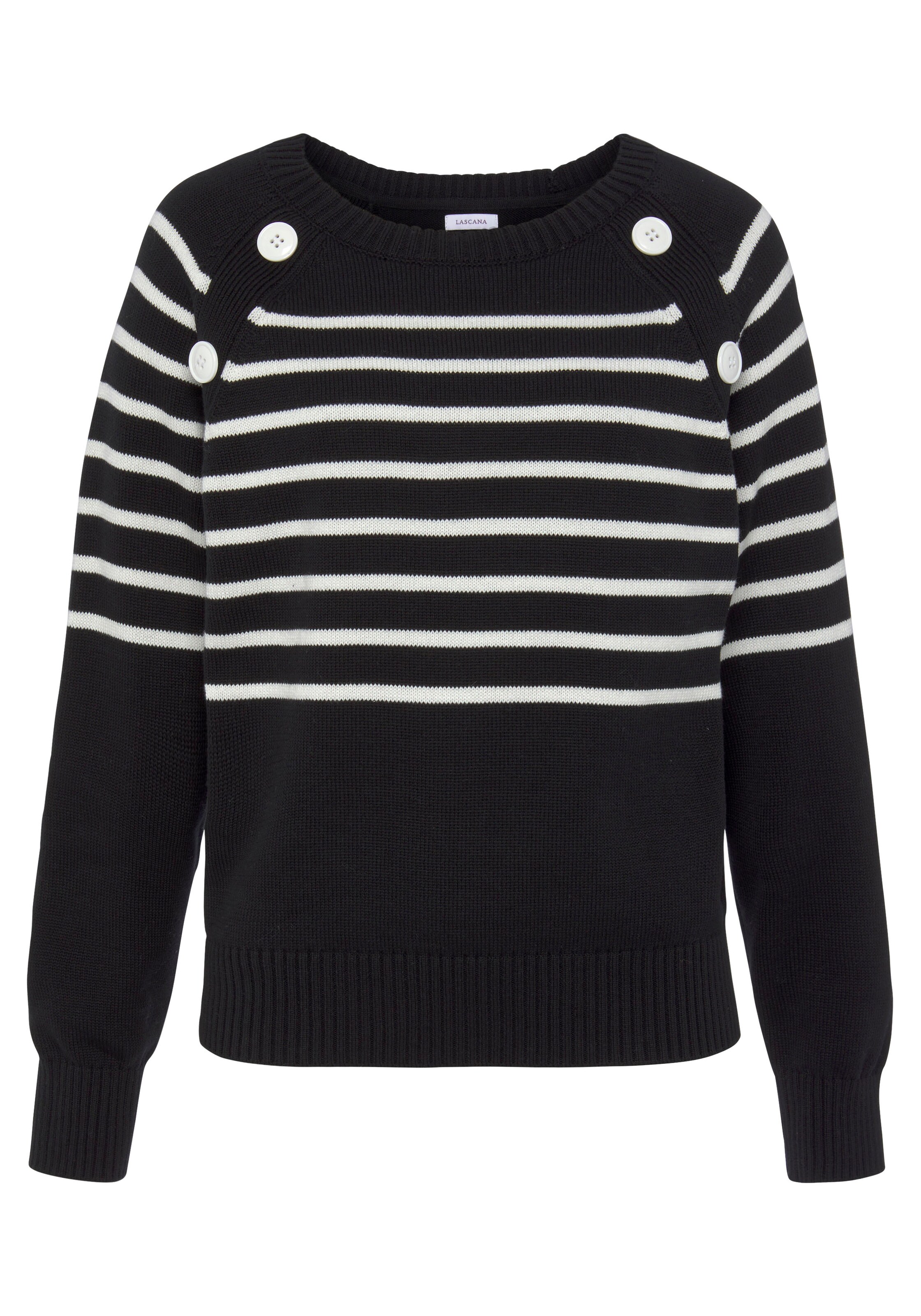 VIVANCE Pullover in Schwarz: Vorderseite