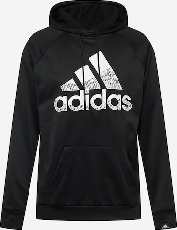 Hanorac sport 'Aeroready Game And Go Big Logo' de la ADIDAS SPORTSWEAR pe negru: față