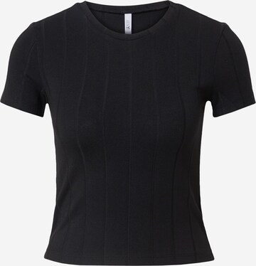 Hailys - Camiseta 'Tabea' en negro: frente
