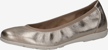 CAPRICE Ballet Flats in Gold: front