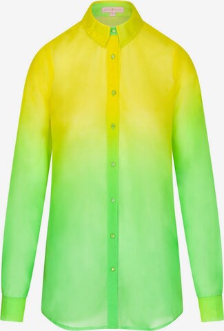 Moda Minx Blouse in Green: front