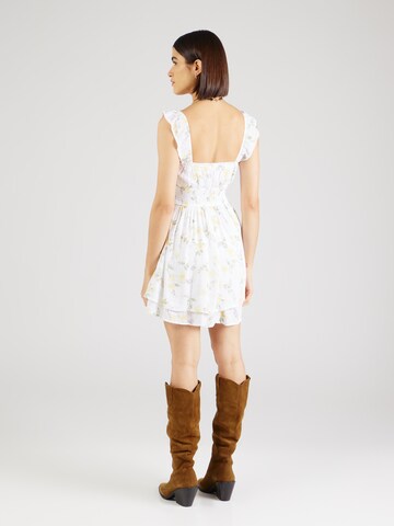 HOLLISTER - Vestido de verano 'SAIDIE' en blanco