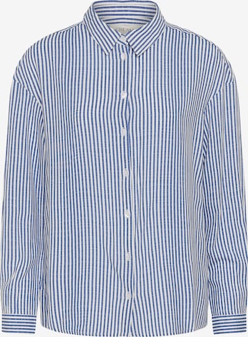 Chemisier 'Tiah' Cream en bleu : devant