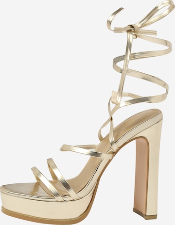 Public Desire Strap Sandals 'GIMME GIMME' in Gold
