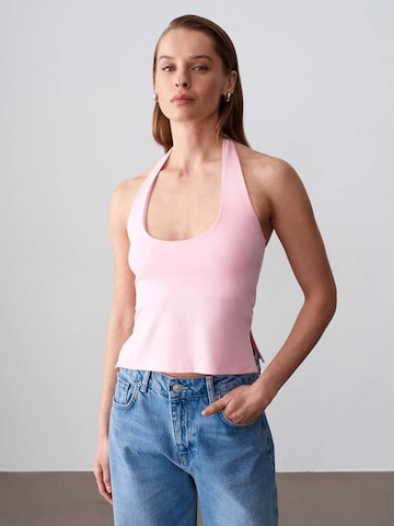 Dilvin - Top em rosa: frente