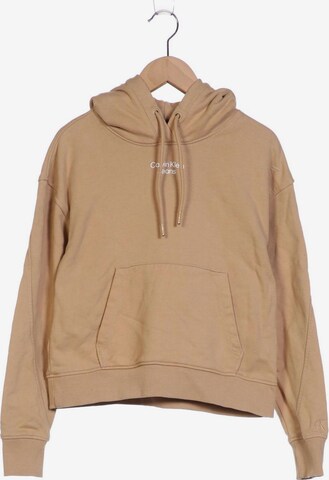 Calvin Klein Jeans Sweatshirt & Zip-Up Hoodie in XXS in Beige: front
