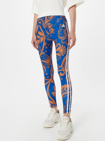ADIDAS SPORTSWEAR Slim fit Sports trousers 'Farm Rio' in Blue: front