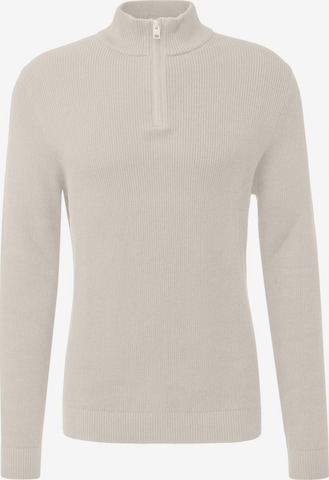 s.Oliver Pullover 'Basic' in Weiß: Vorderseite