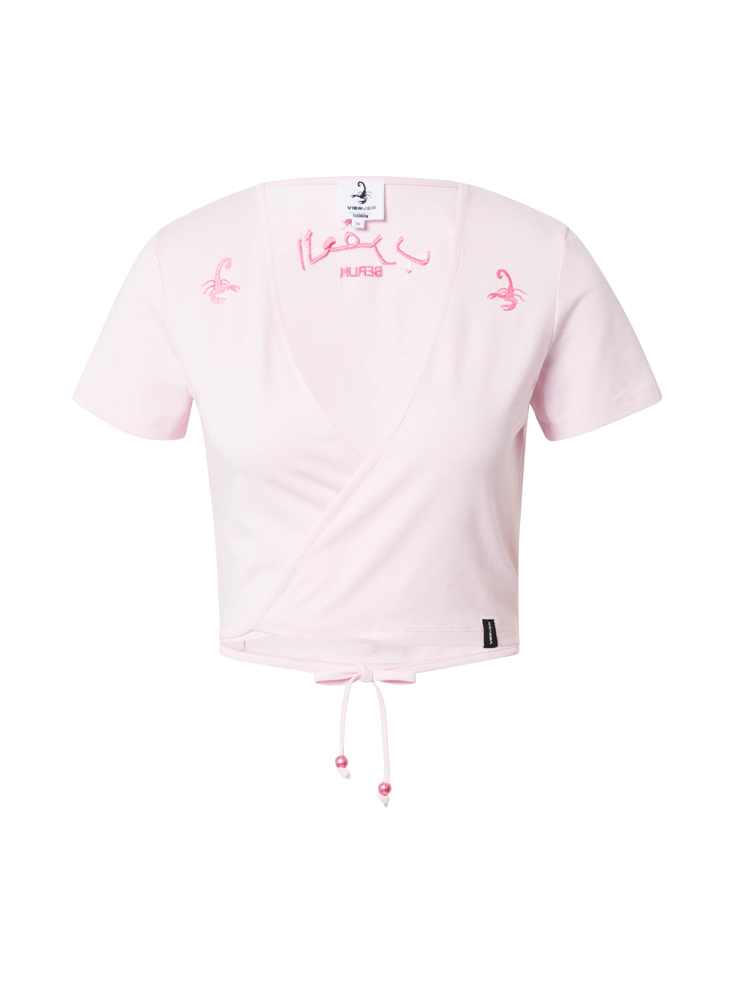 VIERVIER T-shirt 'Tara' i rosa: framsida