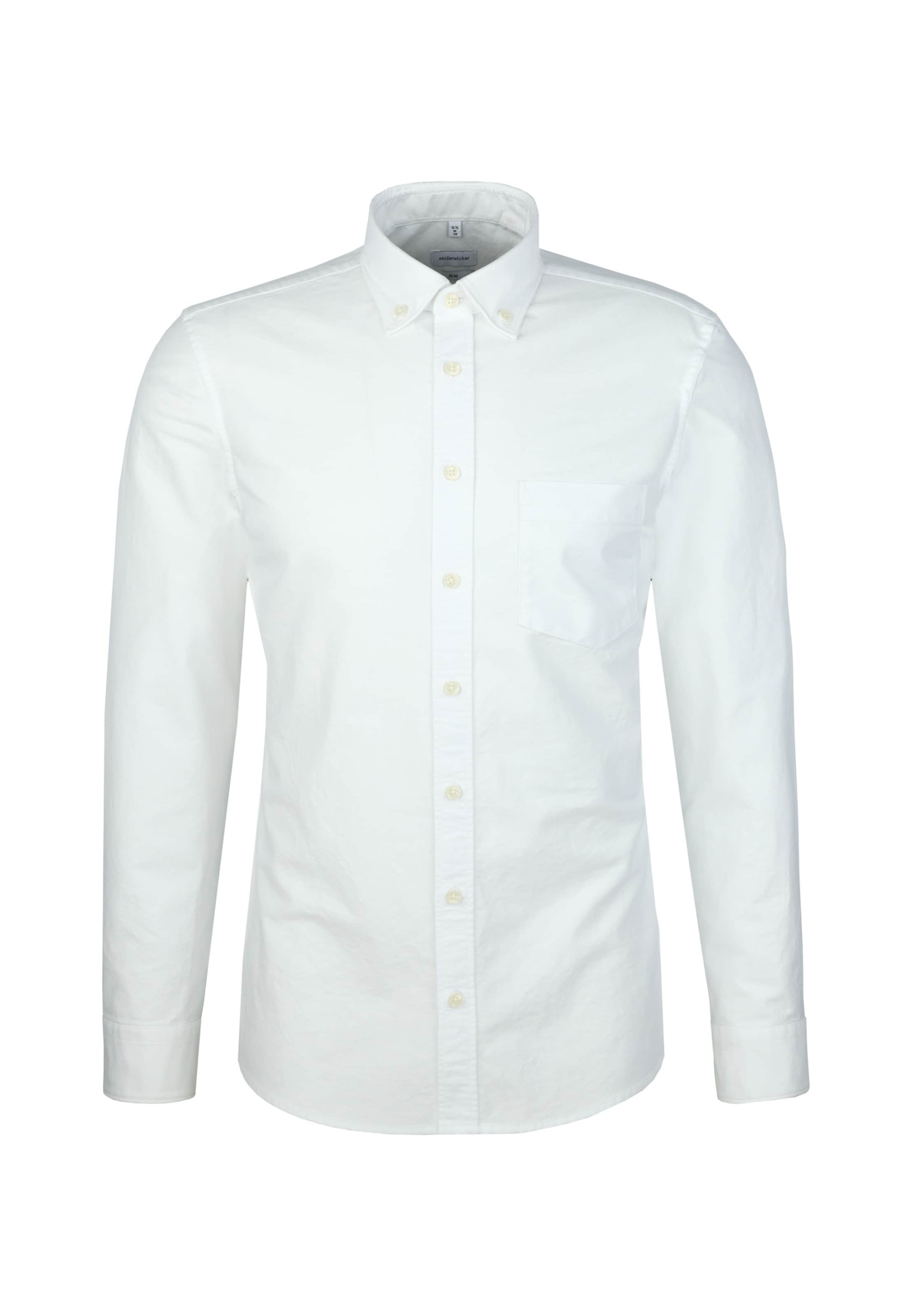 SEIDENSTICKER Chemise 'Schwarze Rose' en blanc, Vue avec produit