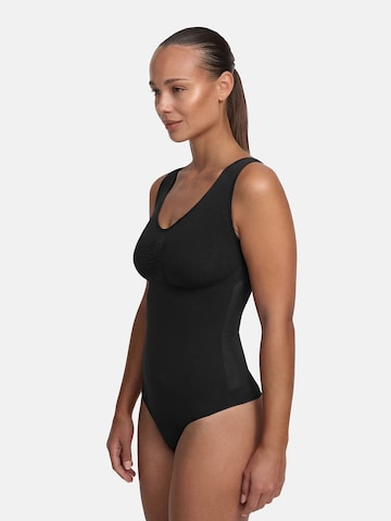 cfab (formerly creamy fabrics) Shapingbody 'Tank Bodysuit Sculpting Shapewear mit String' in Zwart