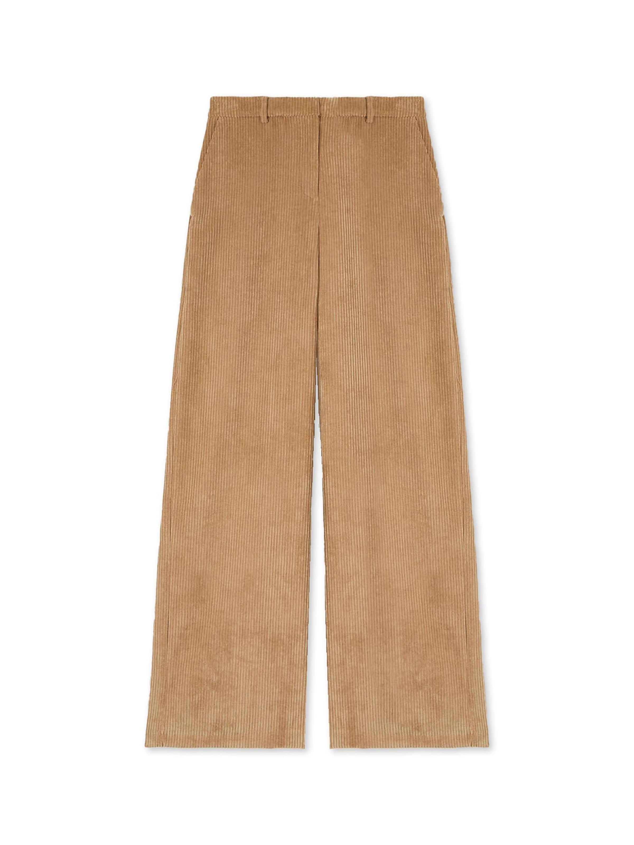MOTIVI Wide leg Trousers in Beige: front