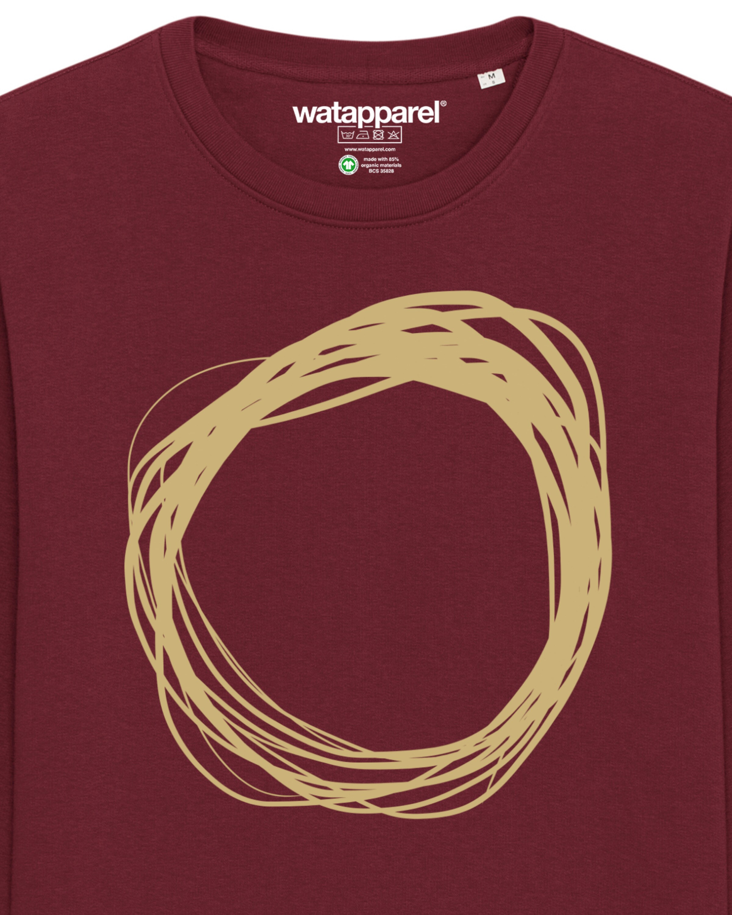 Watapparel Sweatshirt 'Kreis' in Red