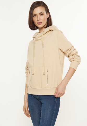 usha BLUE LABEL Sweatshirt in Beige: voorkant