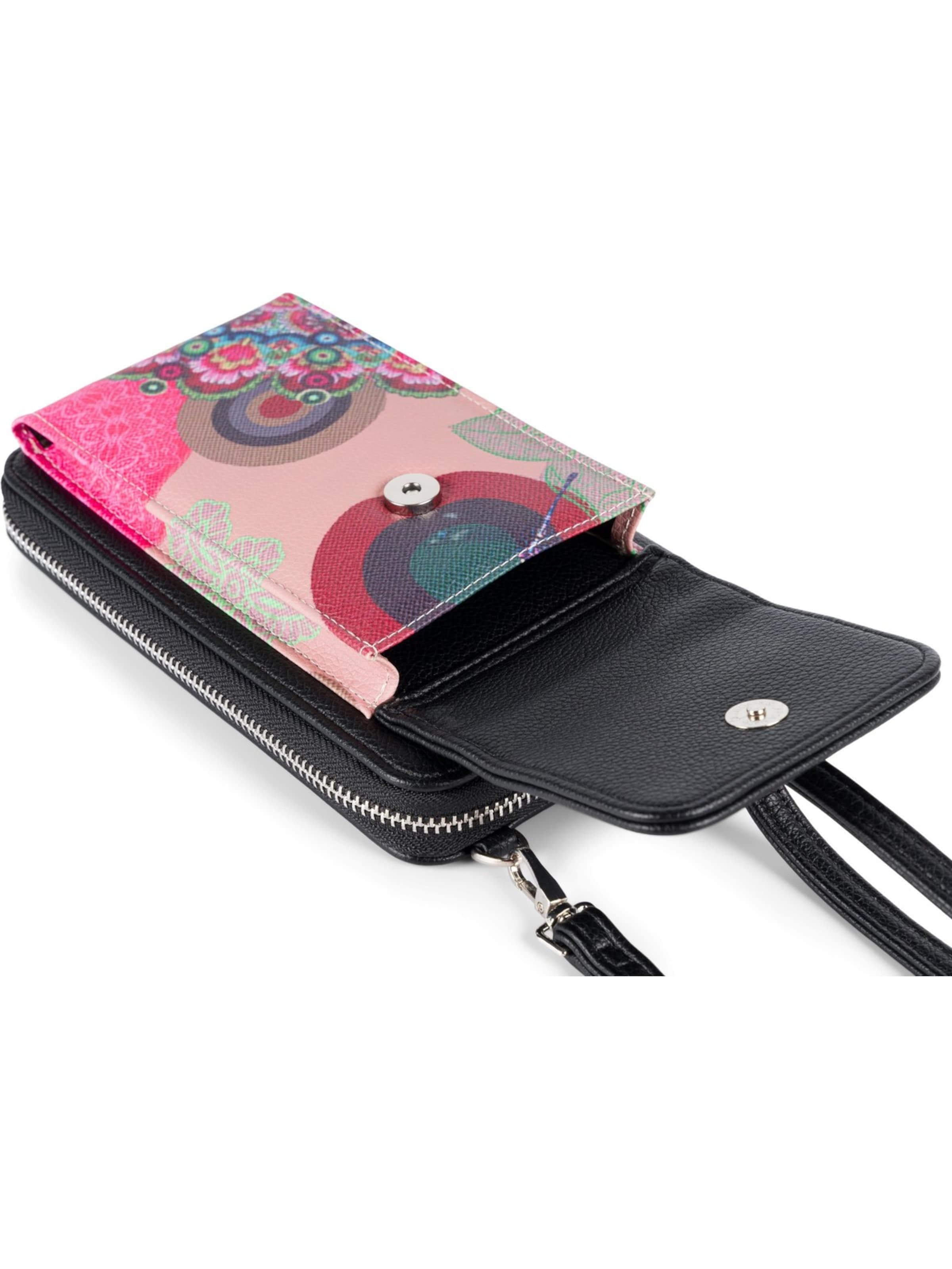 styleBREAKER Umhängetasche 'Mini Bag Ethno Blumen Blüten - RFID Schutz'‌‌‌‌‌‌‌‌ in Beige