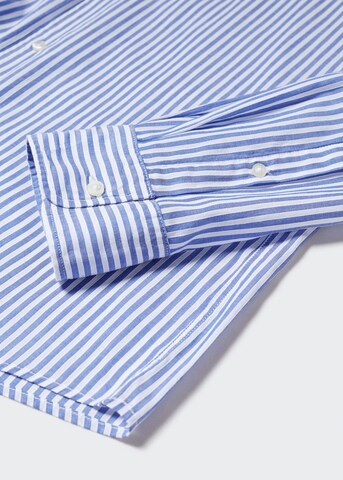 MANGO MAN Slim Fit Hemd in Blau
