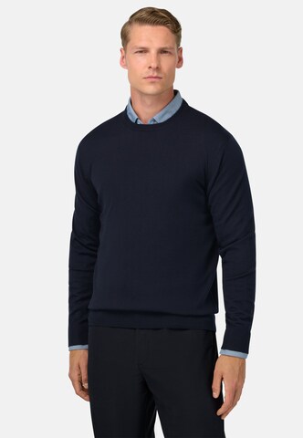 Pull-over Boggi Milano en bleu : devant