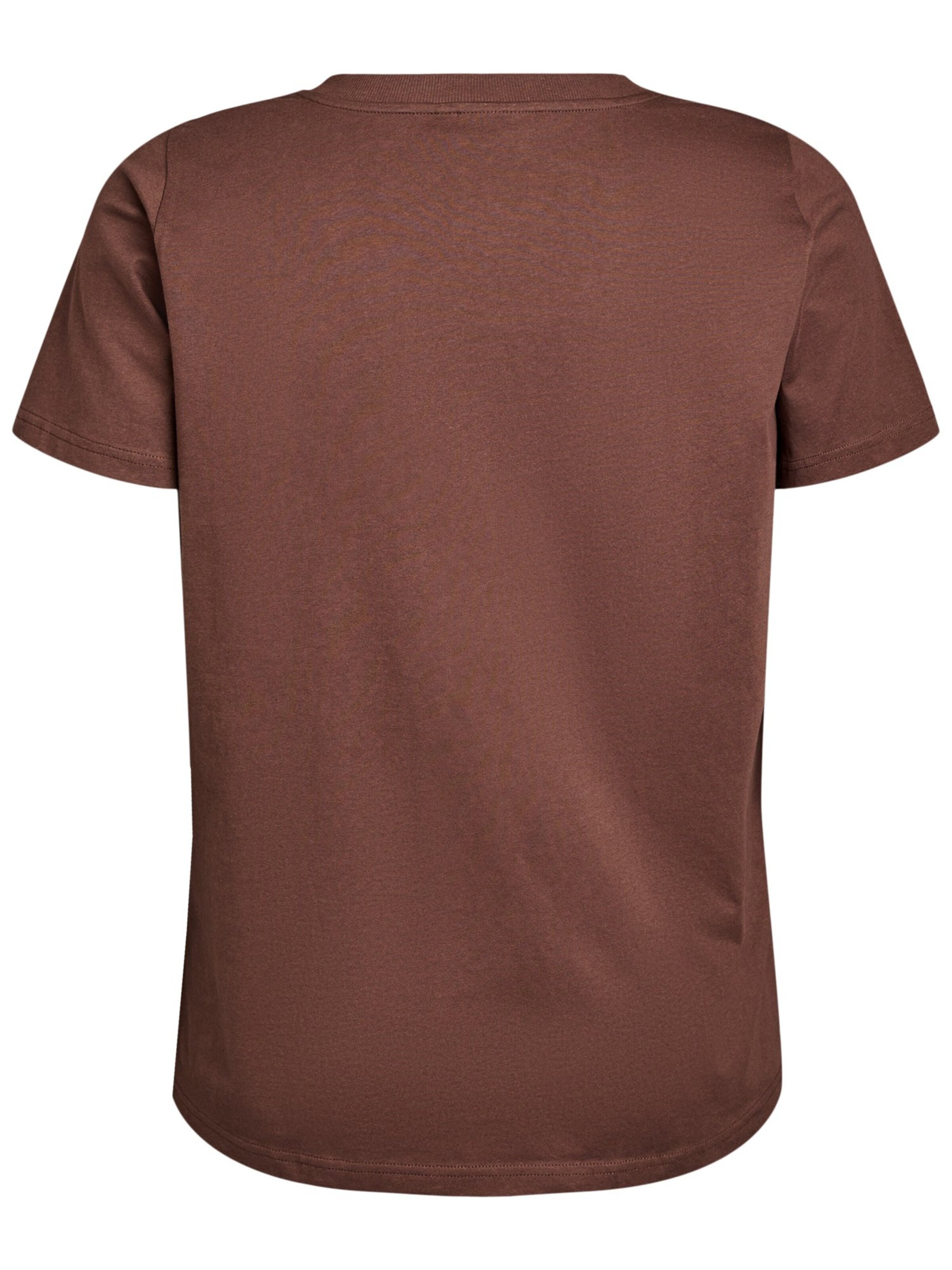 Zizzi Shirt 'VCHARLIN' in Brown