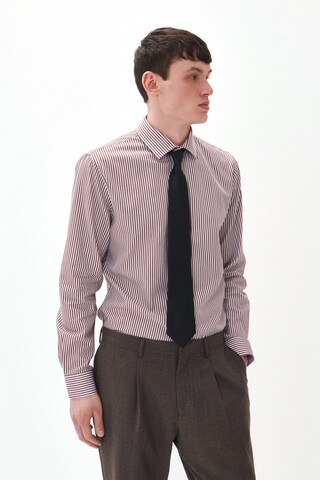 Matinique Regular fit Button Up Shirt 'Trostol' in Brown